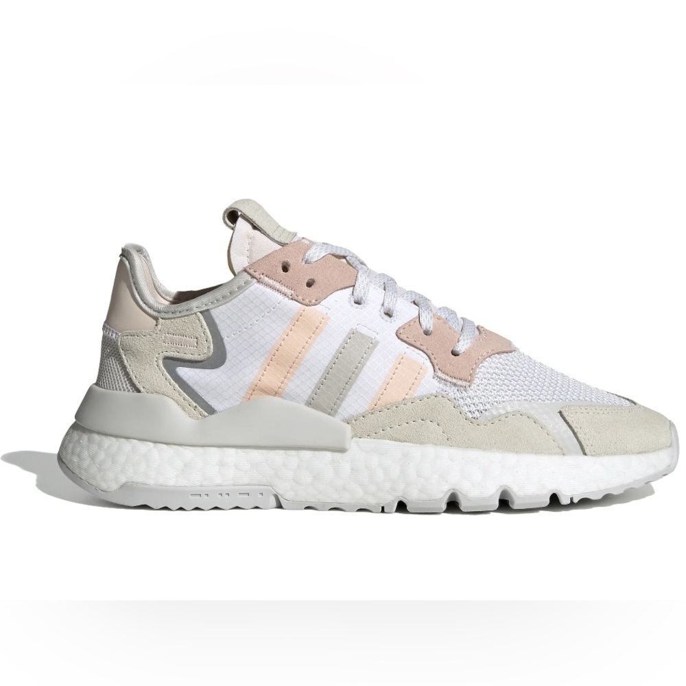 NWT ADIDAS Night Joggers Cloud White Icey Pink